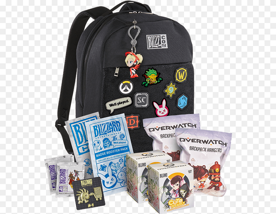 2017 Blizzcon Goodie Bag, Backpack, Baby, Person, Box Free Png Download