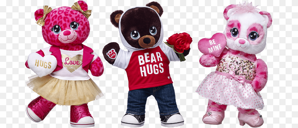 2017 Build A Bear Valentine39s Day Collection New Build A Bear 2017, Toy, Teddy Bear, Clothing, Skirt Free Png Download