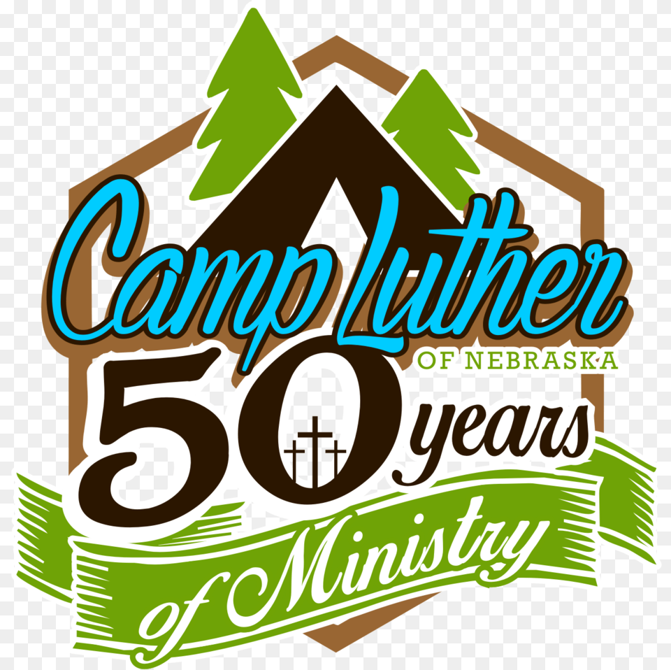 2017 Camp Luther 50th Anniversary Logo, Advertisement, Food, Poster, Sweets Free Transparent Png