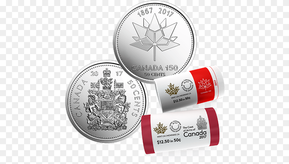 2017 Canadian 50 Cent Coin, Silver Free Transparent Png