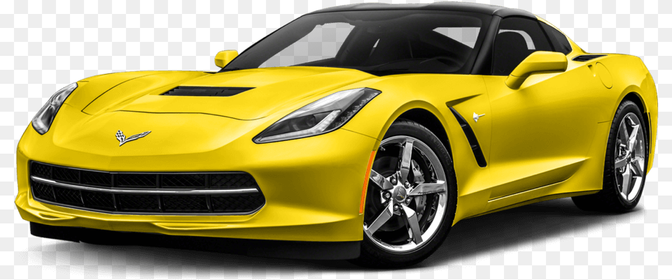 2017 Chevrolet Corvette Stingray Yellow Exterior 2015 Chevrolet Corvette, Alloy Wheel, Vehicle, Transportation, Tire Free Png Download