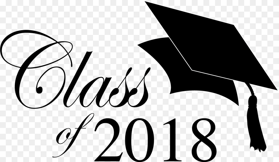 2017 Clipart Gold Class 2018 Graduation Clip Art, Logo, Symbol, Text Png Image