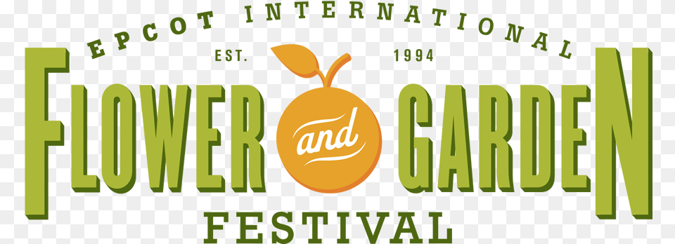 2017 Disney Epcot Flower And Garden Festival Epcot Flower And Garden Logo, Food, Fruit, Plant, Produce Png