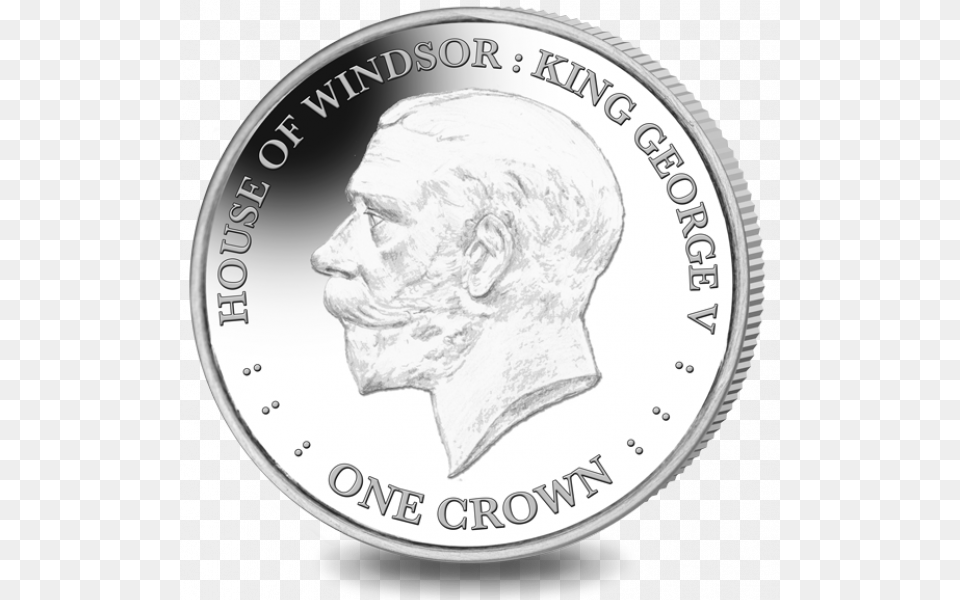 2017 Falkland Islands House Of Windsor King George Silver, Coin, Money, Adult, Male Png Image
