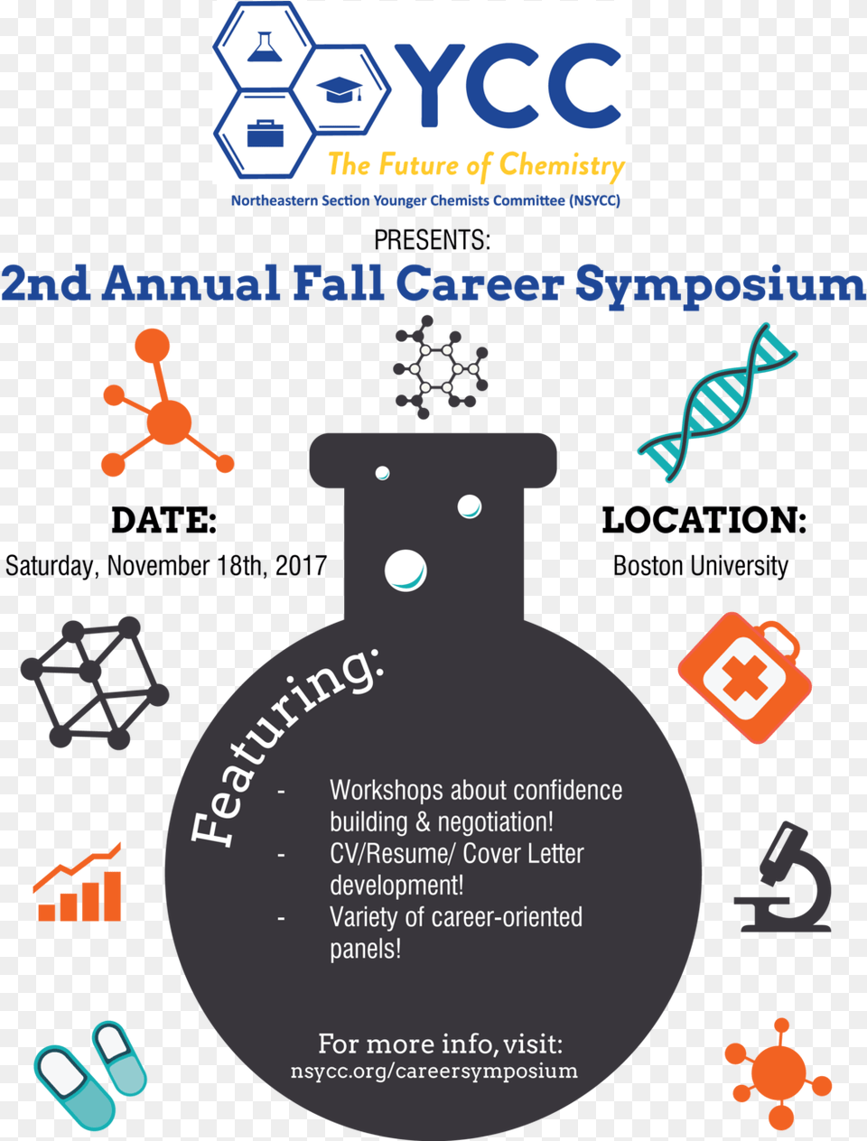 2017 Fall Career Symposium Flier Career In Chemistry, Advertisement, Poster Free Png