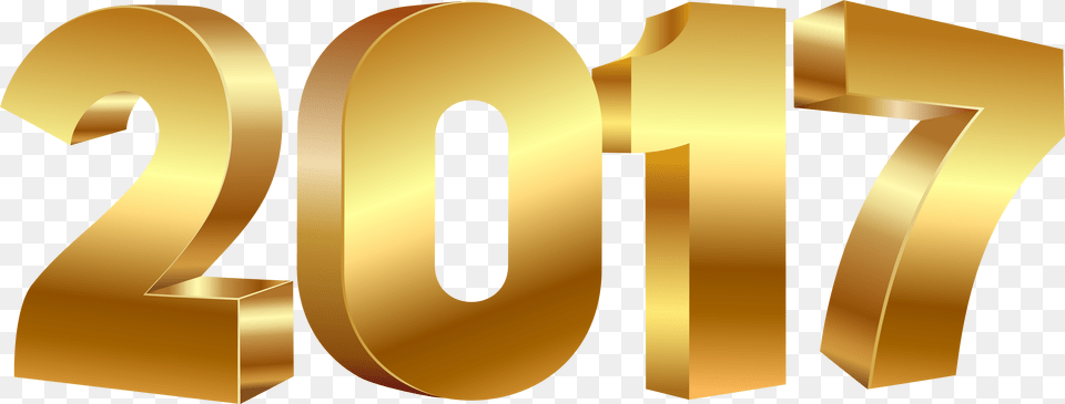 2017 Gold Large Transparent Image Gallery 2017 Gold, Number, Symbol, Text Free Png