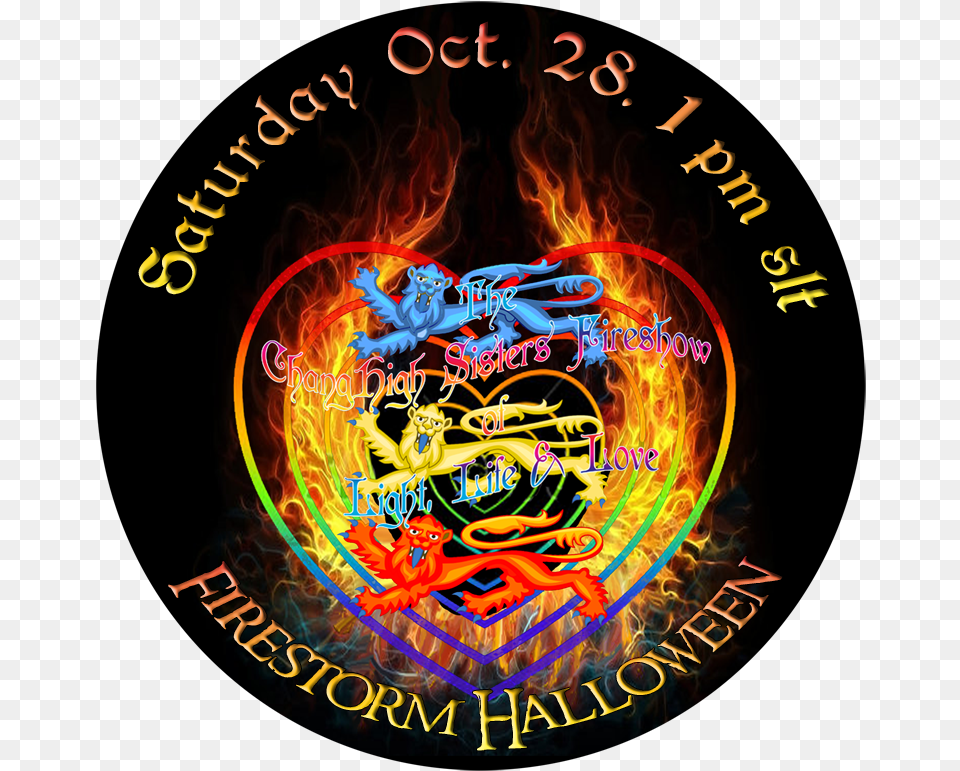 2017 Halloween Party Firestorm Viewer U2013 The Circle, Logo, Bonfire, Fire, Flame Png