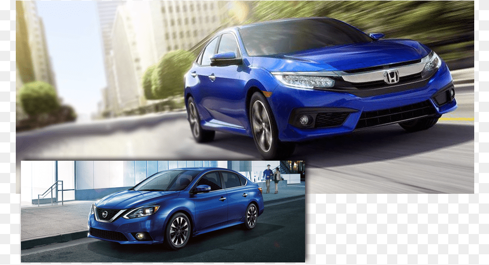 2017 Honda Civic Vs 2017 Civic Vs Sentra, Sedan, Car, Vehicle, Coupe Free Png