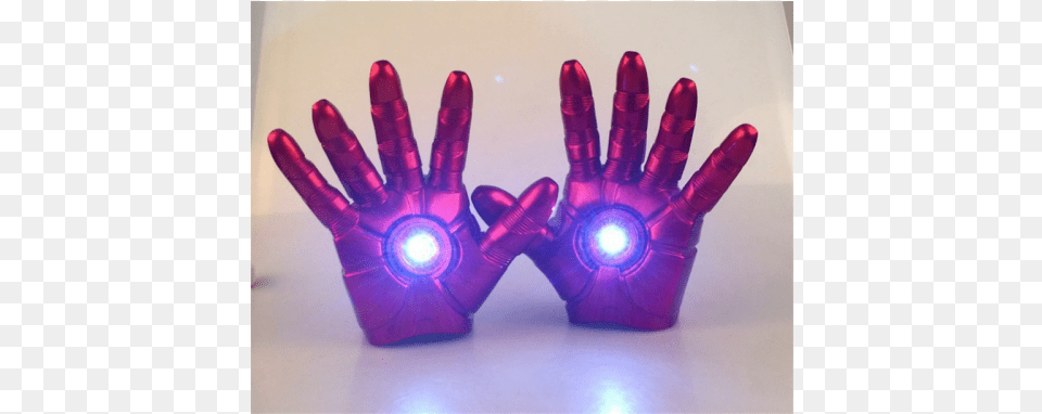 2017 In The Avengers Iron Man Gauntlet Glove Led Light, Clothing, Purple, Cosmetics, Lipstick Free Png Download