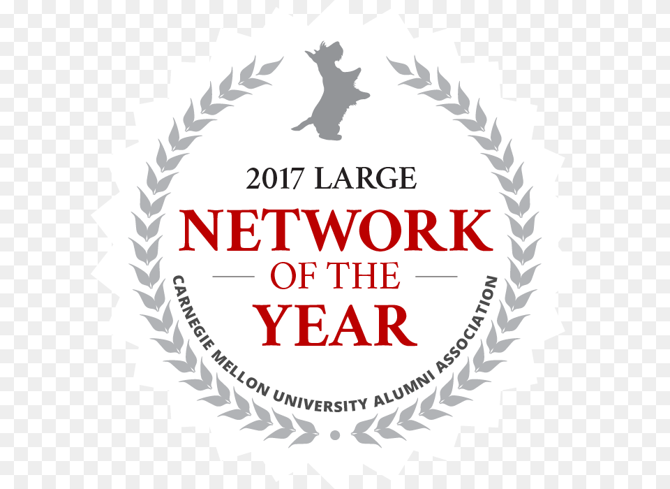2017 Large Network Of The Year Badge Label, Logo, Symbol, Animal, Cat Free Png Download