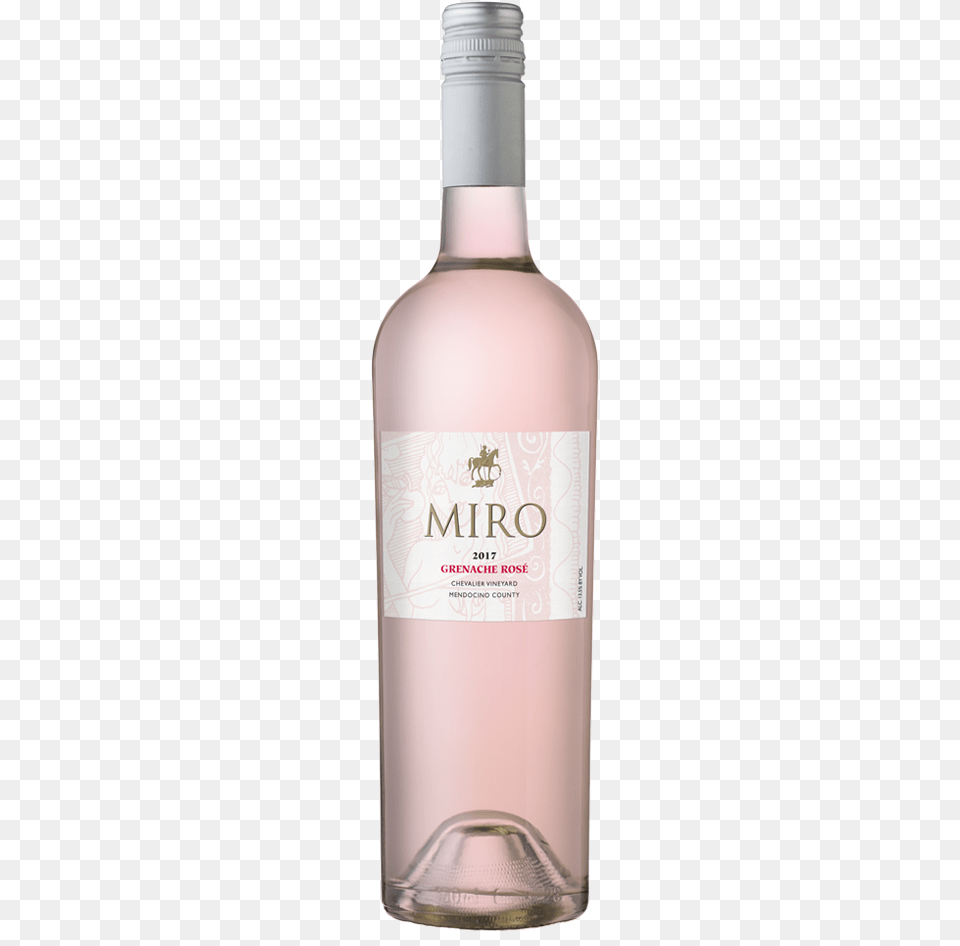 2017 Miro Cellars Grenache Ros Chevalier Vineyard Glass Bottle, Alcohol, Beverage, Liquor, Gin Png