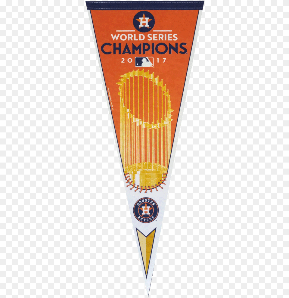 2017 Mlb World Series Champions Houston Astros Pennant 12 X 30 Rico Houston Astros Free Png