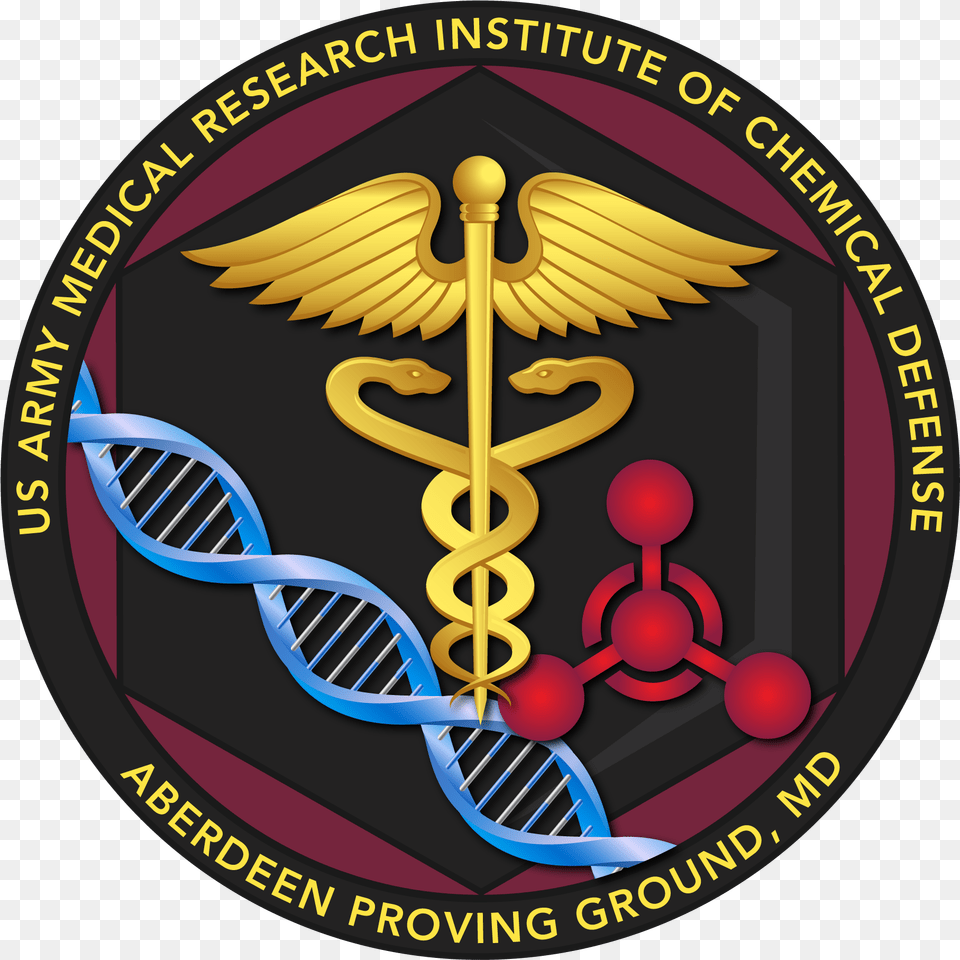2017 Mricd Circle Logo Rgb 300dpi Us Army Medical Research Institute Of Chemical Defense, Badge, Emblem, Symbol, Disk Free Png Download