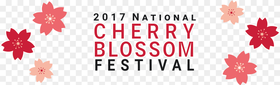 2017 National Cherry Blossom Festival Japan Cherry Blossom Logo, Leaf, Plant, Flower, Petal Free Png