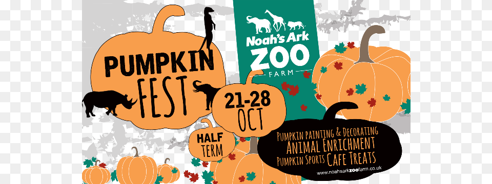 2017 Noah39s Ark Zoo Farm Pumpkin Fest Noah39s Ark Illustration, Advertisement, Food, Plant, Produce Free Png Download