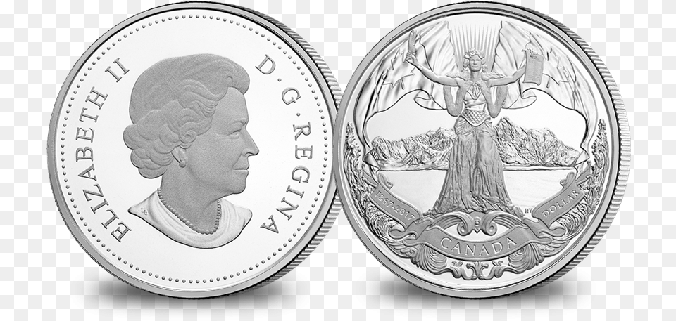 2017 Proof Pure Silver Dollar Canadian Silver Dollar 2017, Person, Baby, Woman, Female Png Image