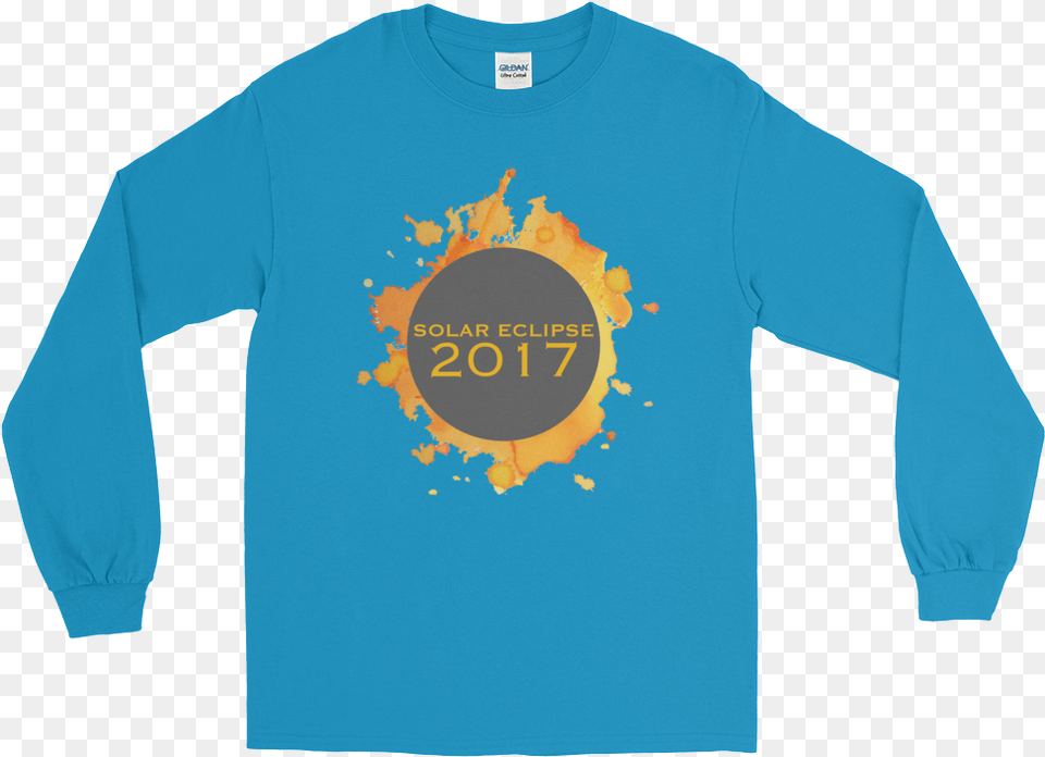 2017 Solar Eclipse Watercolor Burst You Can39t Think And Hit, Clothing, Long Sleeve, Sleeve, T-shirt Free Png Download