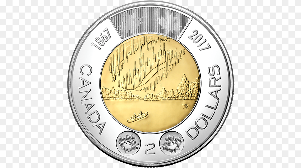 2017 Special Wrap Roll Collection Canada 2 Dollar Coin 2017, Money, Silver, Disk, Nickel Png