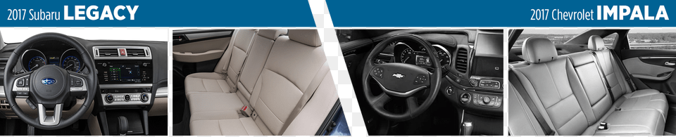 2017 Subaru Legacy Vs Chevrolet Impala Interior Styling Subaru, Car, Transportation, Vehicle, Machine Png