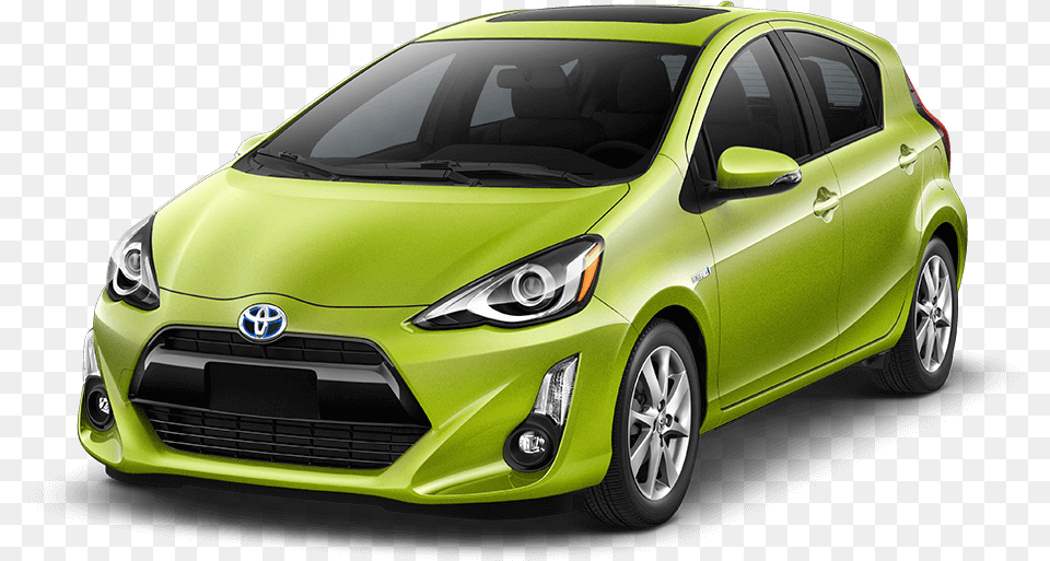 2017 Toyota Prius C Green 2016 Prius C, Car, Sedan, Transportation, Vehicle Png
