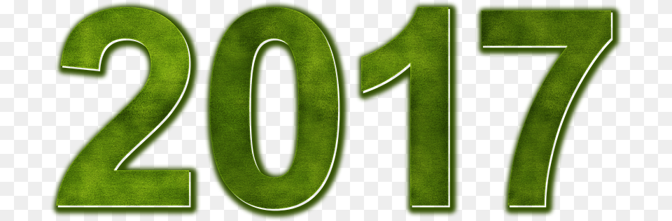 2017 Transparent, Green, Number, Symbol, Text Free Png