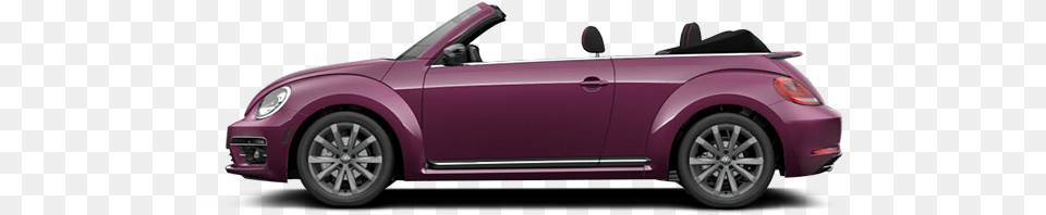2017 Volkswagen Beetle Convertible Pink Beetle Red Transparent, Car, Vehicle, Transportation, Wheel Png Image