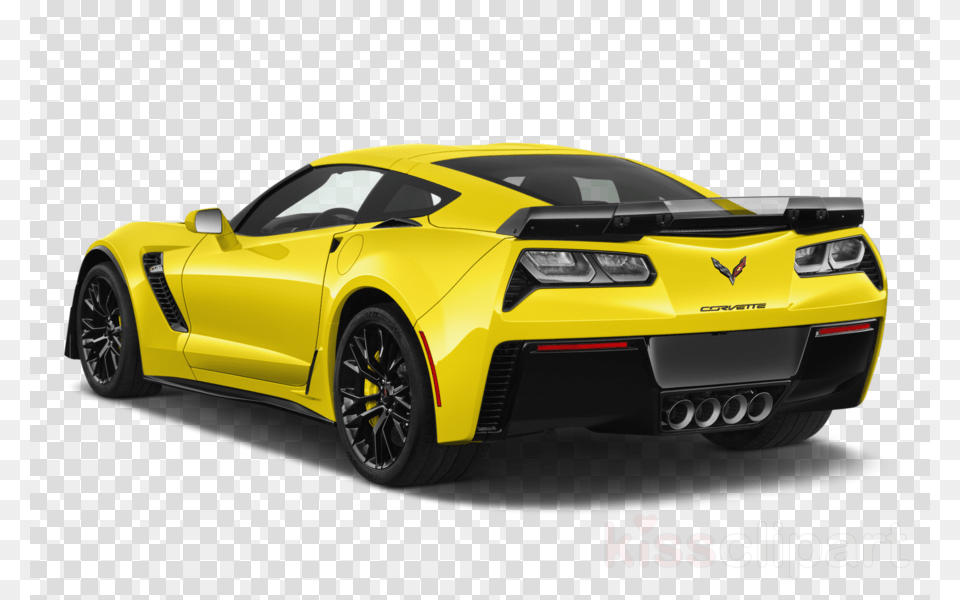 2017 White Corvette Clipart 2017 Chevrolet Corvette Yellow 2018 Corvette Grand Sport, Car, Vehicle, Transportation, Coupe Png Image