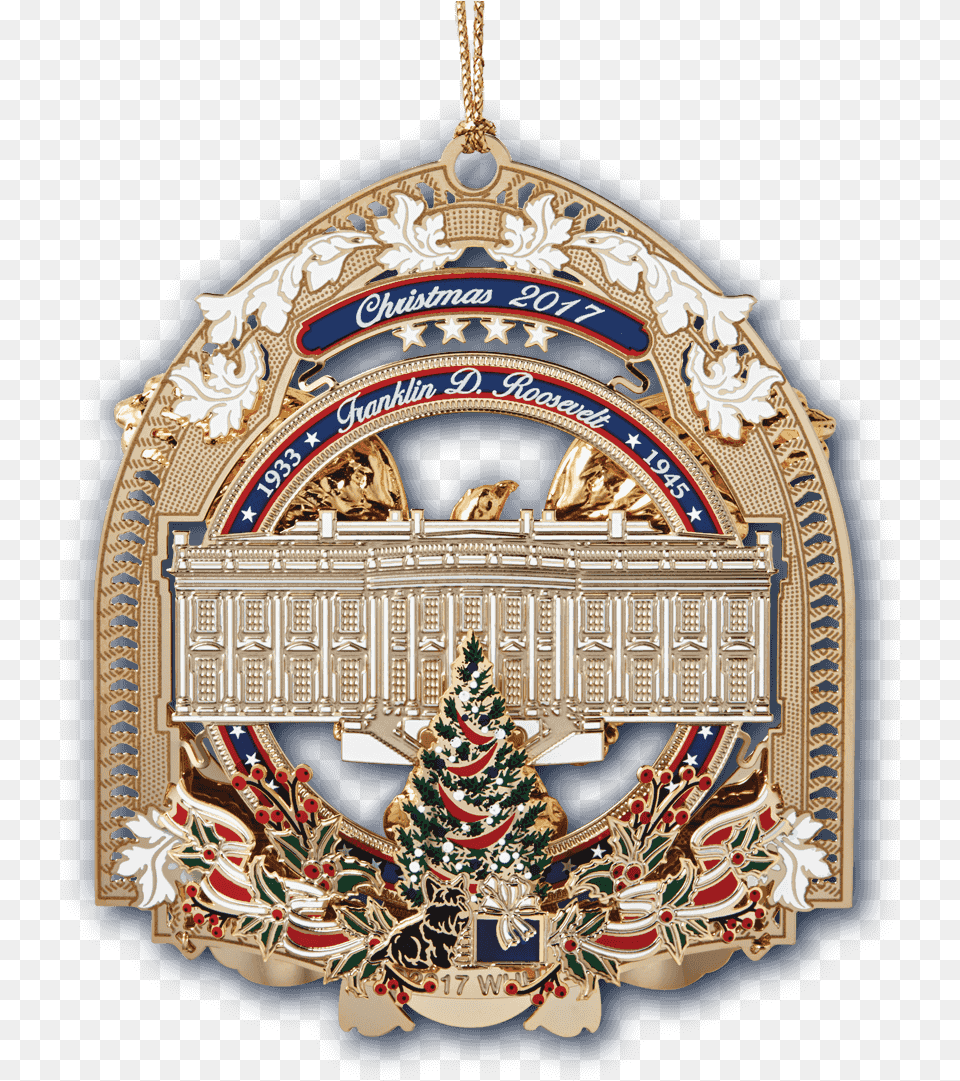 2017 White House Christmas Ornament Back White House Ornaments, Accessories, Christmas Decorations, Festival, Christmas Tree Free Png Download