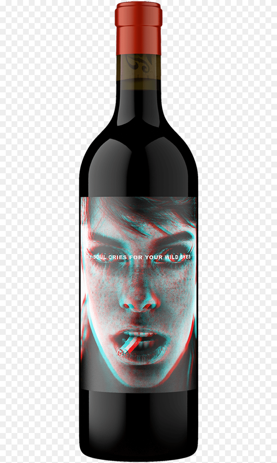 2017 Wild Eyes Red Wine Napa Valley Glass Bottle, Wine Bottle, Liquor, Beverage, Alcohol Png