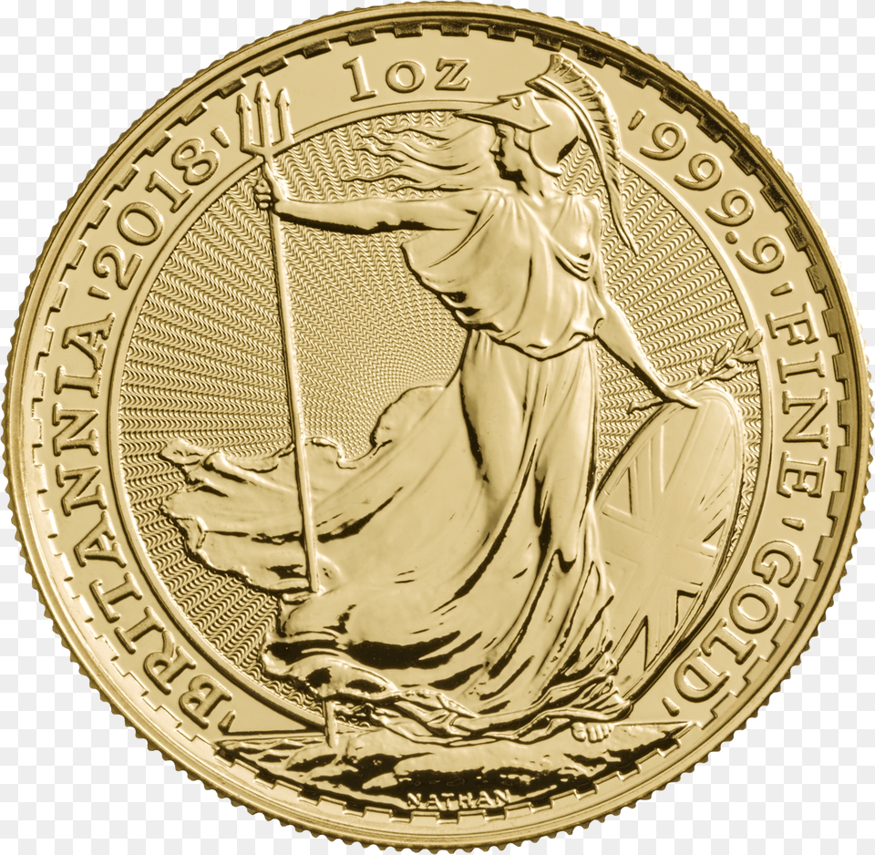 2018 1 Oz Great Britain Britannia Britannia 1oz Gold Coin Free Png Download