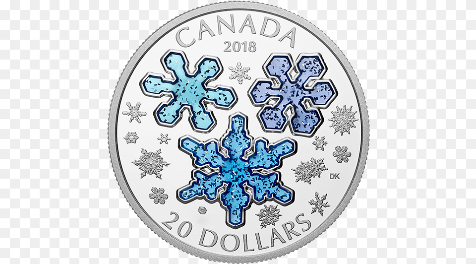 2018 20 1 Oz Fine Silver Coin Canadian Mint Coins 2018, Nature, Outdoors, Snow, Money Png Image