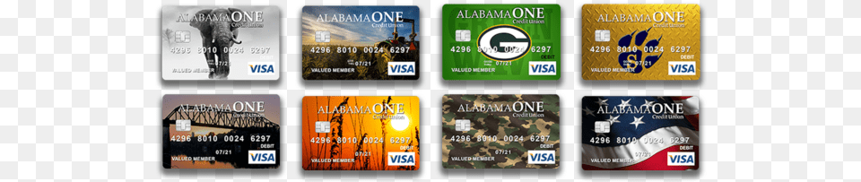 2018 Alabama One Credit Union Instant Issue Cards Debit Card, Text, Credit Card, Animal, Elephant Free Transparent Png