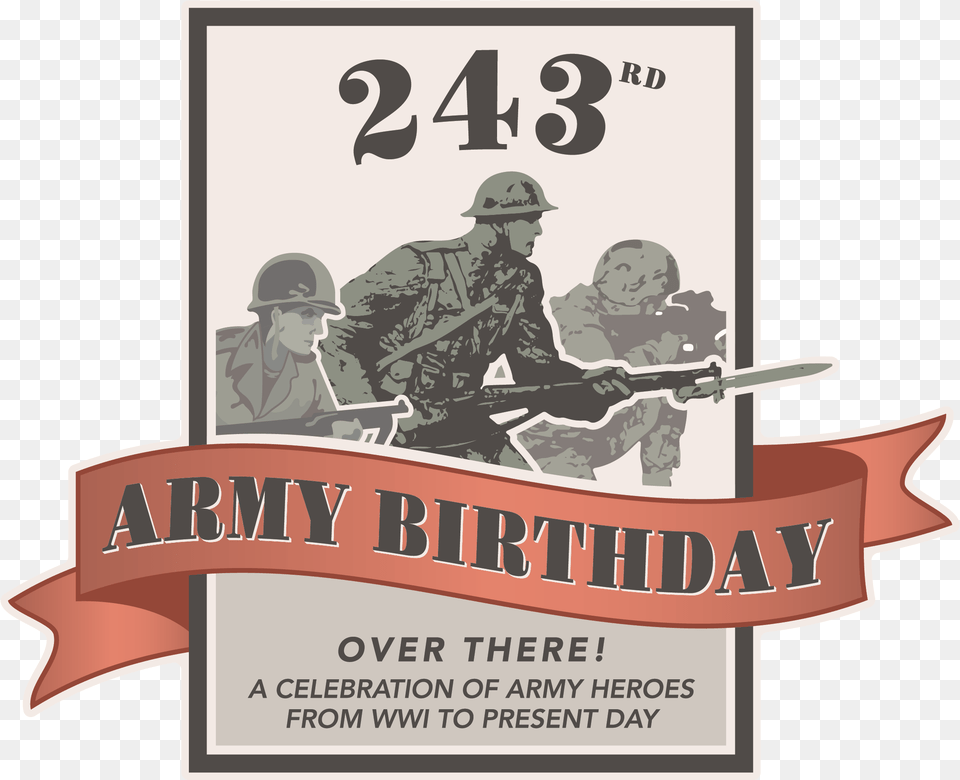 2018 Army Birthday Logo Army Birthday June 14 2018, Advertisement, Poster, Adult, Person Free Png Download