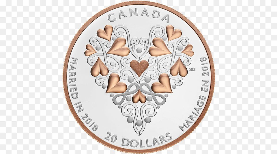 2018 Best Wishes On Your Wedding Day Married In 2018 Canadian Coin, Birthday Cake, Cake, Cream, Dessert Free Png