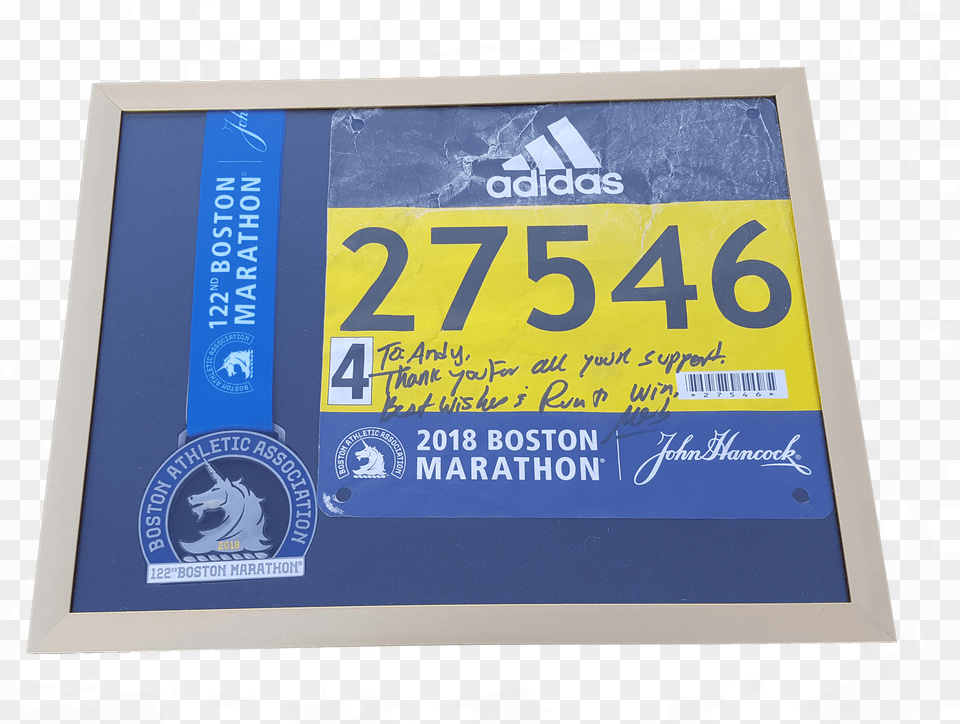 2018 Boston Marathon Finishers Medal Display Frame, Advertisement, Poster, Symbol, Text Png