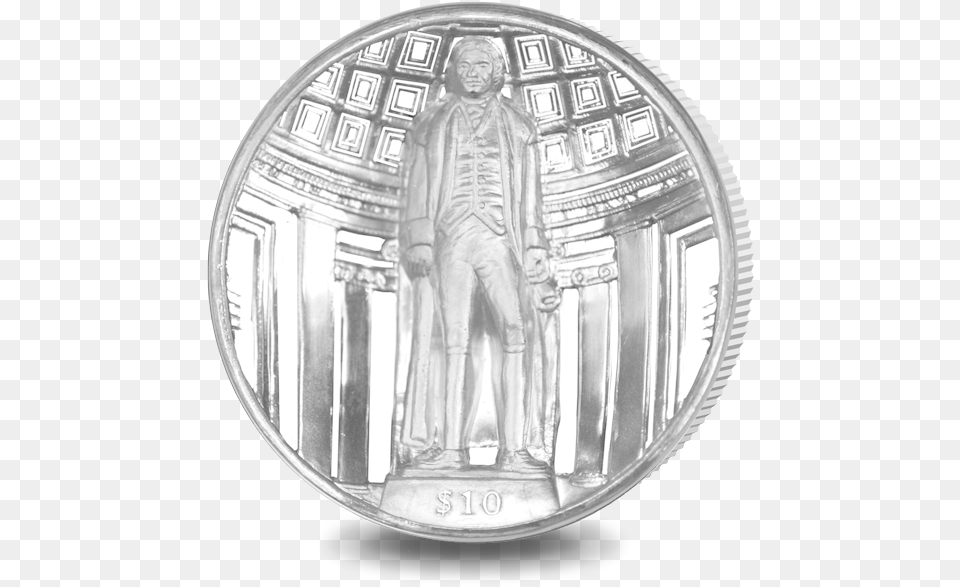 2018 Bvi Thomas Jefferson Ultra High Relief Piedfort Sketch, Adult, Person, Man, Male Png Image