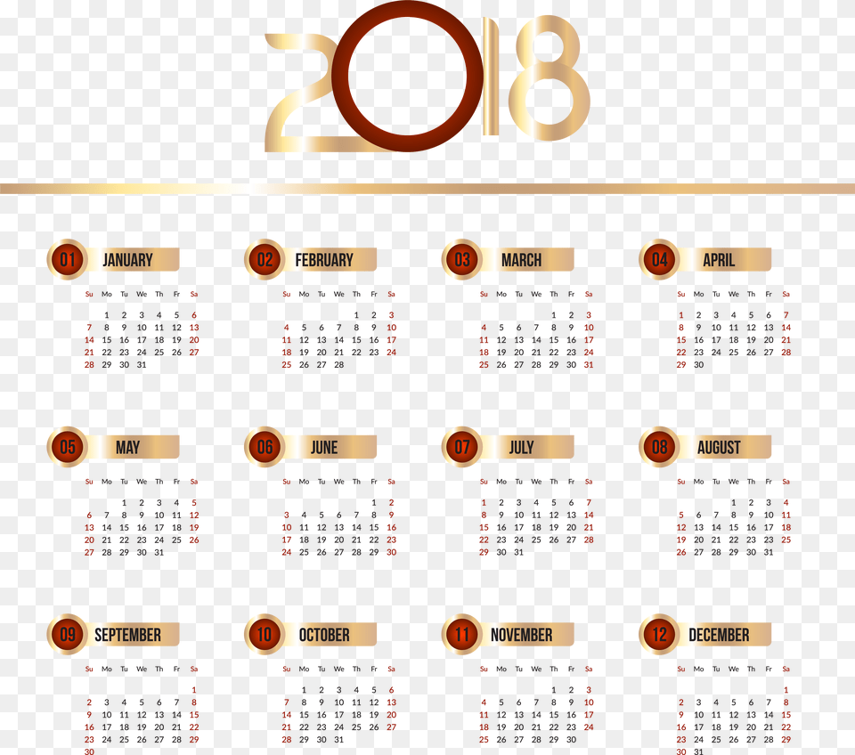 2018 Calendar, Scoreboard, Text Png Image