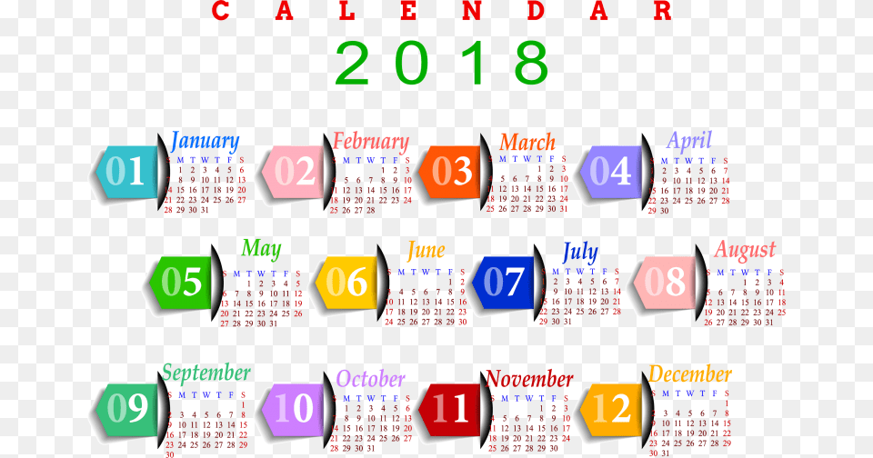 2018 Calendar Cute Printable, Scoreboard, Text, Symbol Free Transparent Png