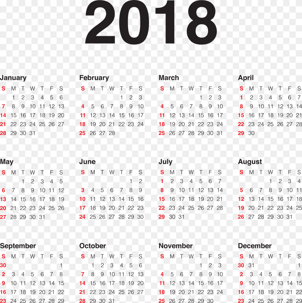 2018 Calendar Image File, Text, Scoreboard Png