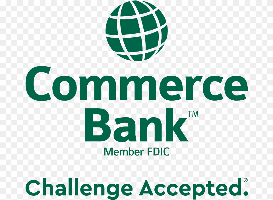 2018 Cb Ca Green 342 Stacked Commerce Bank, Sphere, Advertisement, Poster, Logo Png