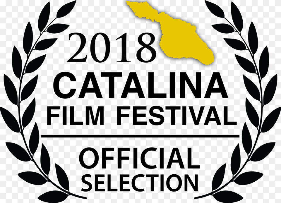 2018 Cff Laurel Transp Blk Gold Catalina Film Festival Laurels, Logo, Symbol, Flower, Plant Png Image