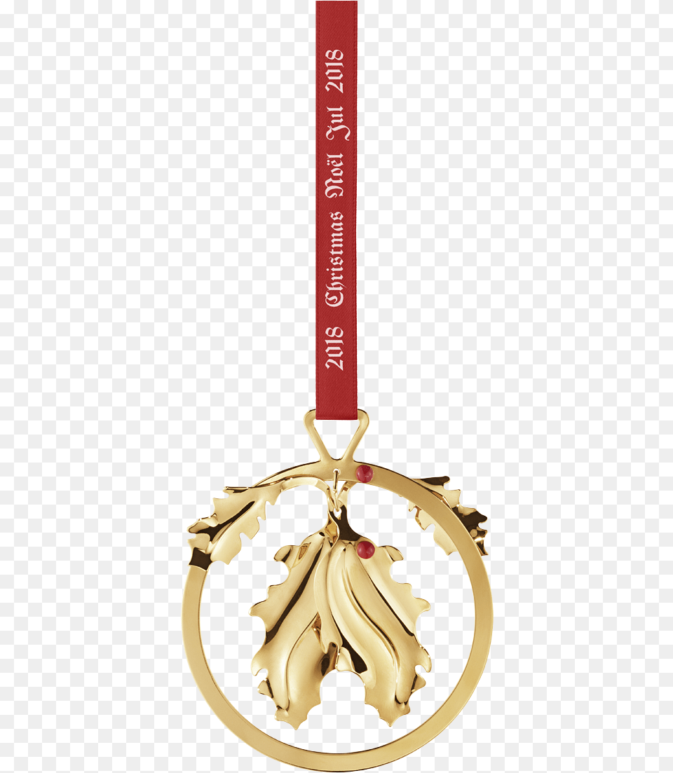 2018 Christmas Mobile Holly Georg Jensen Christmas Ornament 2018, Gold, Accessories, Gold Medal, Trophy Free Transparent Png