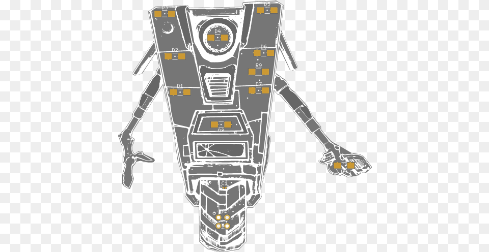 2018 Cl4ptr4p Sao Share Project Pcbway Vertical, Ammunition, Grenade, Weapon Free Png