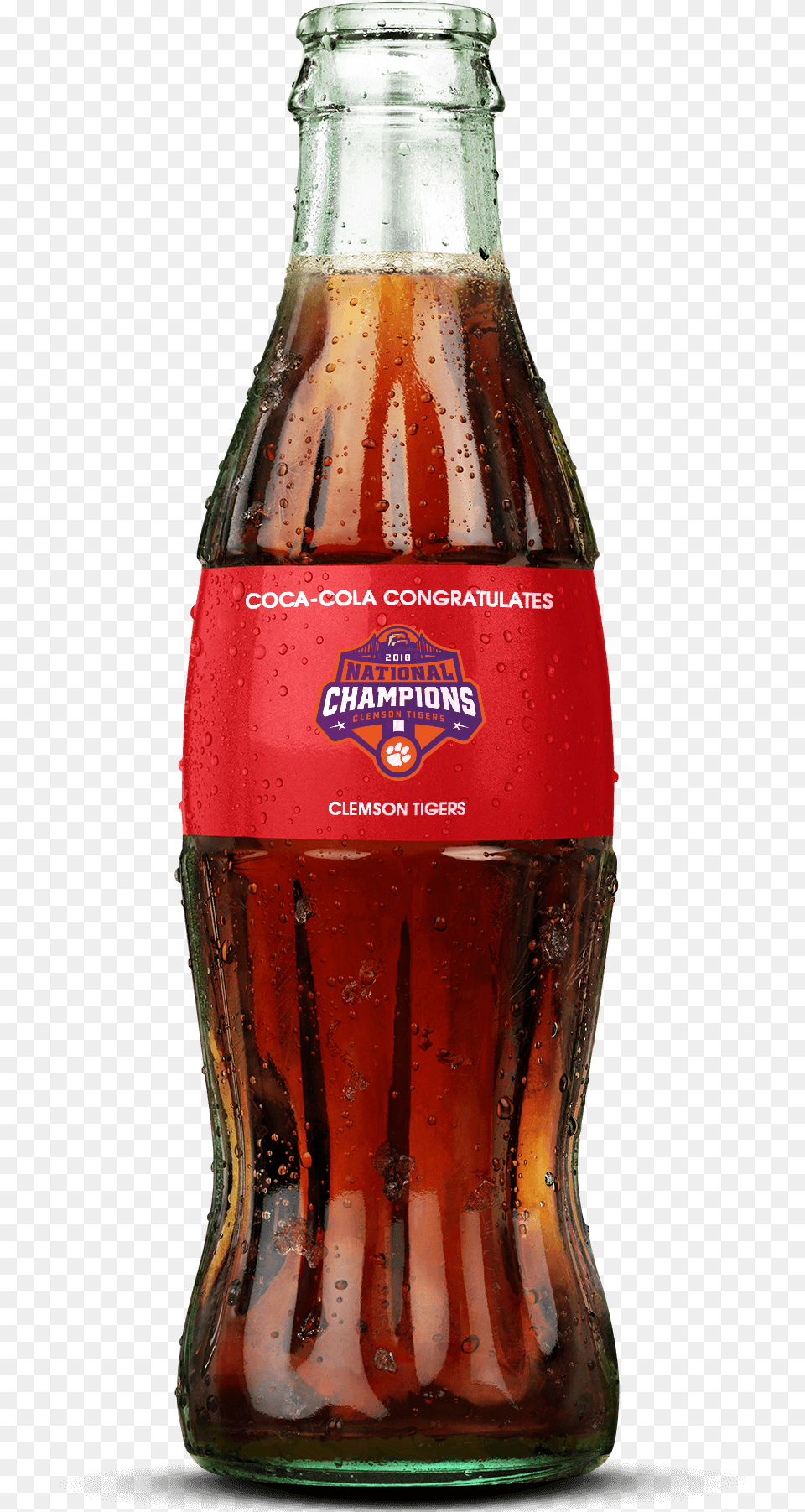 2018 Clemson Championship Bottletitle 2018 Clemson Coca Cola Overwatch League, Alcohol, Beer, Beverage, Soda Free Transparent Png