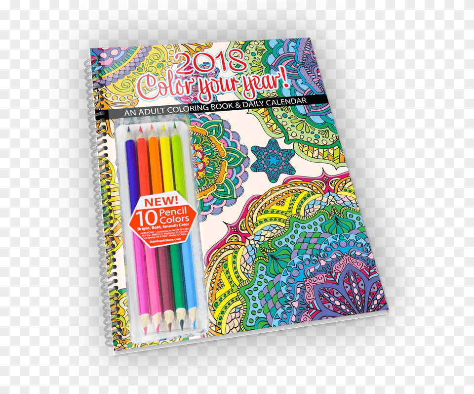 2018 Color School Datebooks 2018 Calendar Adult Coloring Calendarplanner, Pattern Png