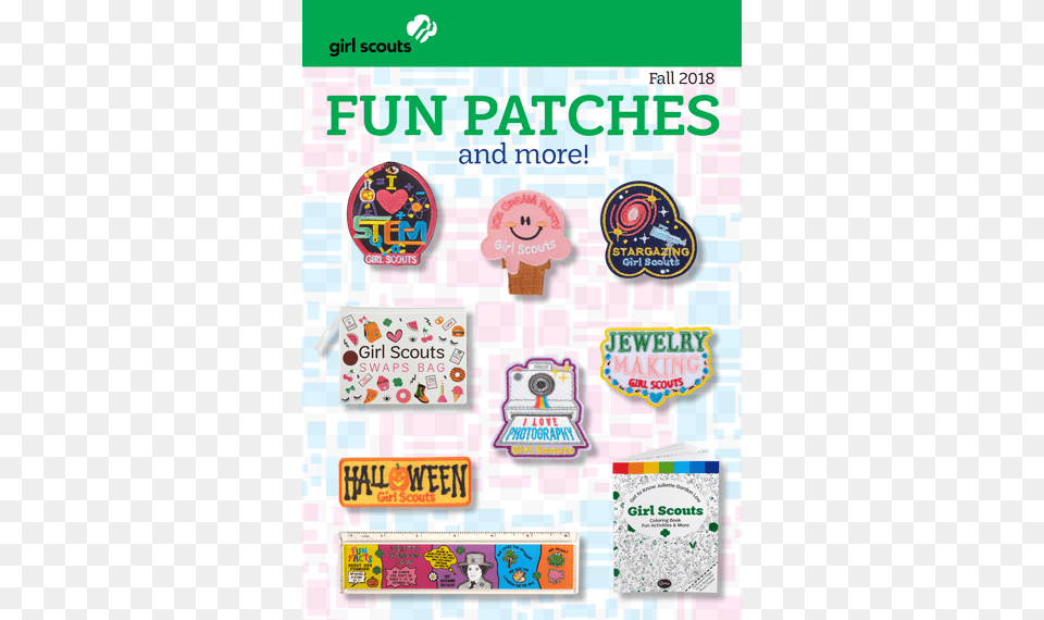 2018 Fall Fun Patches Girl Scouts Of The Usa, Cream, Dessert, Food, Ice Cream Png Image