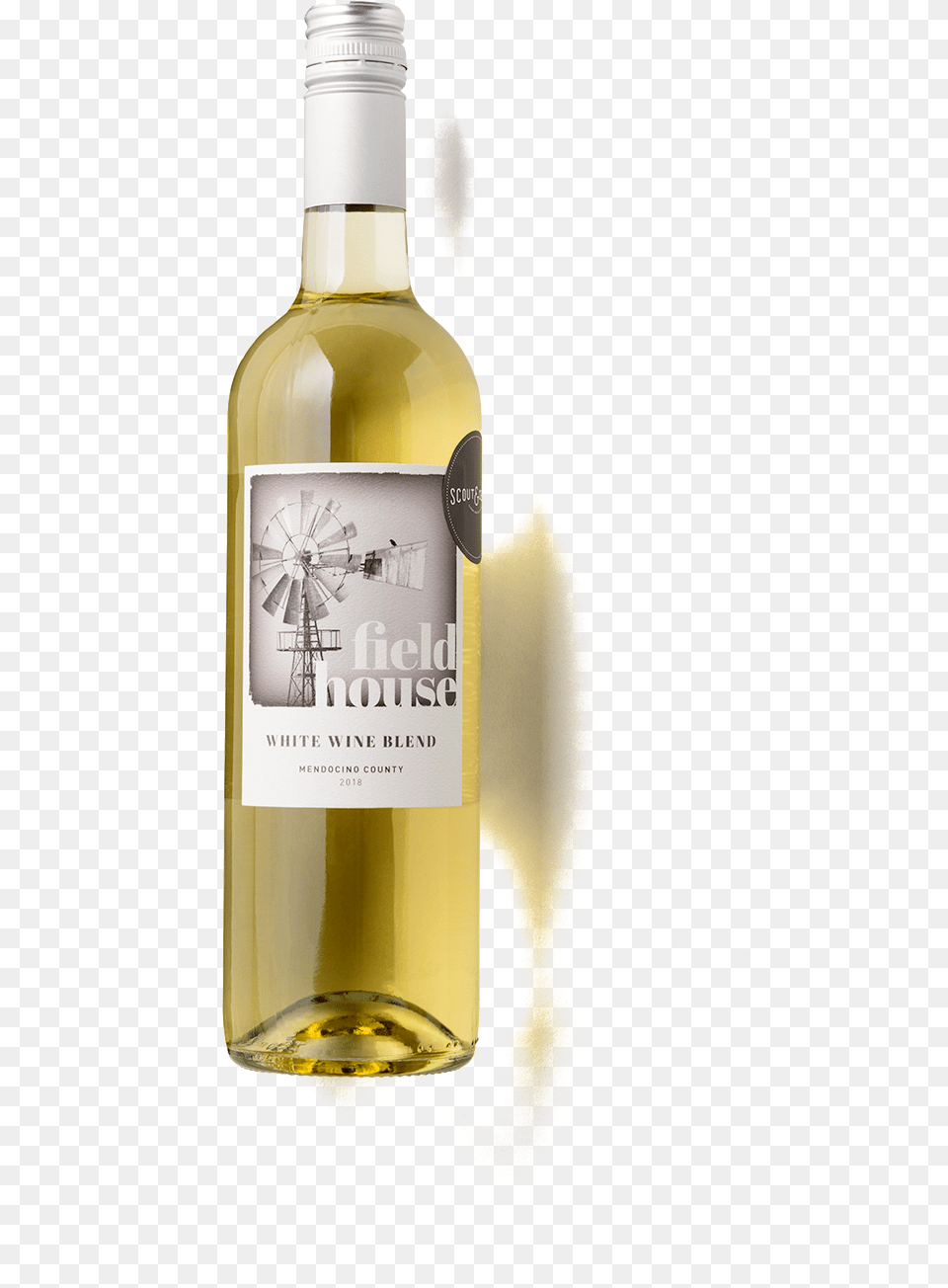 2018 Fieldhouse White Blend Wine Bottle, Cooking Oil, Food, Alcohol, Beverage Free Png Download