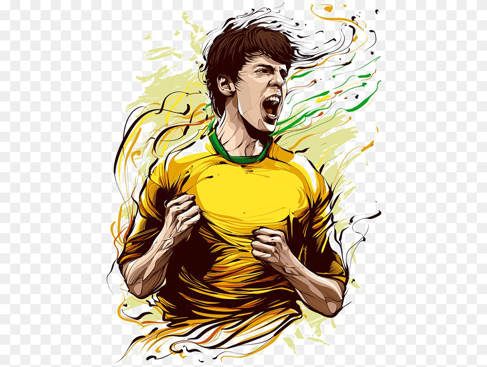2018 Fifa World Cup Sport Poster Football Football Iphone Wallpaper Football Player, Adult, Art, Male, Man Free Png Download