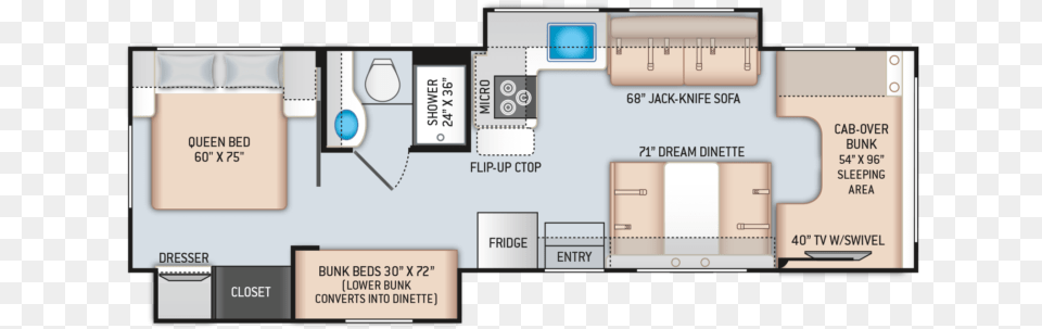 2018 Four Winds, Diagram, Floor Plan Free Png