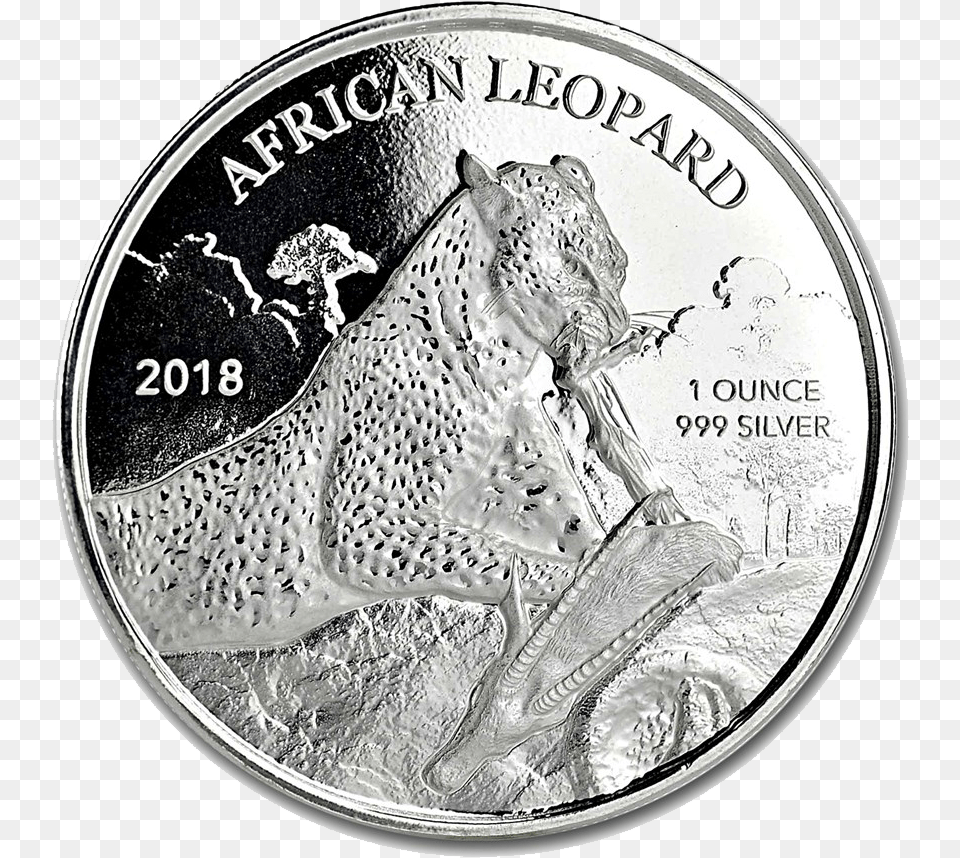 2018 Ghana Leopard Coin, Silver, Money, Adult, Bride Png